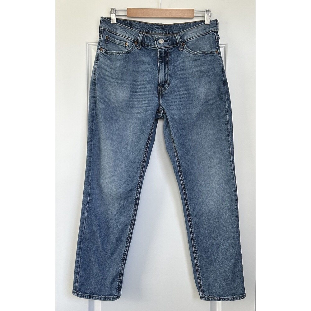Levis 541 Athletic Taper Fit Jeans Mens Actual Size 33x28 Blue Stretch Denim